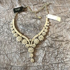 Stunning rhinestone necklace tags on